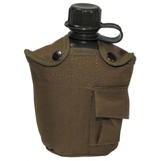 Cantimplora Militar MFH con Funda Coyote