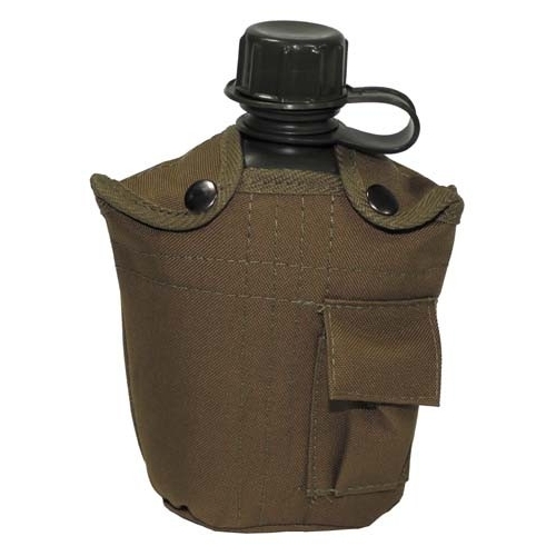 Cantimplora Militar MFH con Funda Coyote