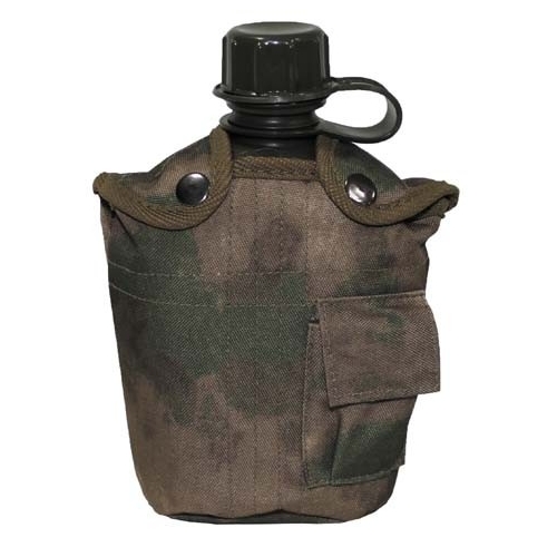 Cantimplora Militar MFH con Funda HDT Camo FG