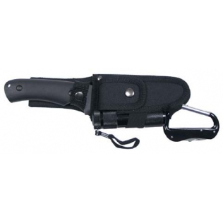Set Cuchillo y Navaja con Linterna Led Negro MFH
