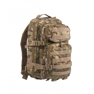 Mochila Táctica Militar MilTec US Assault SM 20 Litros Woodland Arid