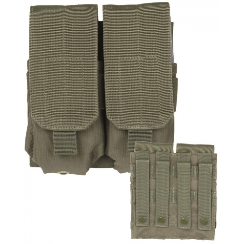 Funda Cargador Doble Molle MilTec Verde