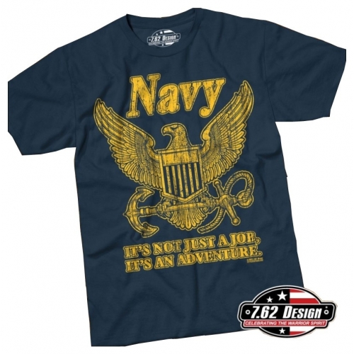 Camiseta Navy Retro 7.62 Design