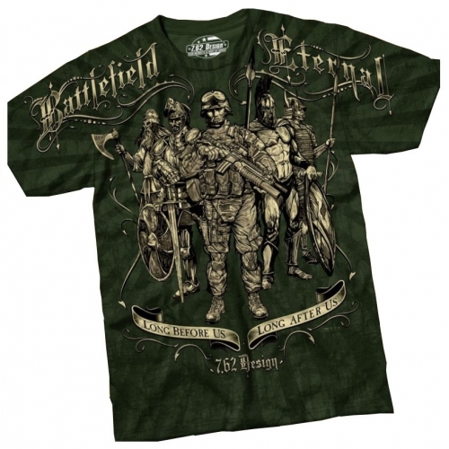 Camiseta Battlefield Verde 7.62 Design