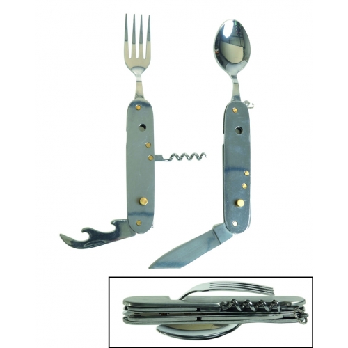 Set Cubiertos 6 en 1 MilTec