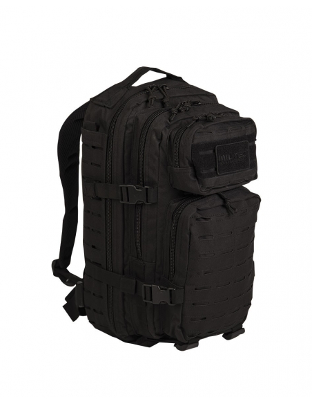 Mochila Táctica Militar MilTec US Assault SM 20 Litros Laser Cut Negra