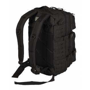 Mochila Táctica Militar MilTec US Assault LG 36 Litros Laser Cut Negra con Velcro 2