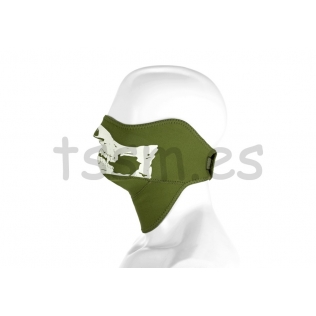 Máscara Protección de Neopreno Calavera Invader Gear Verde 2