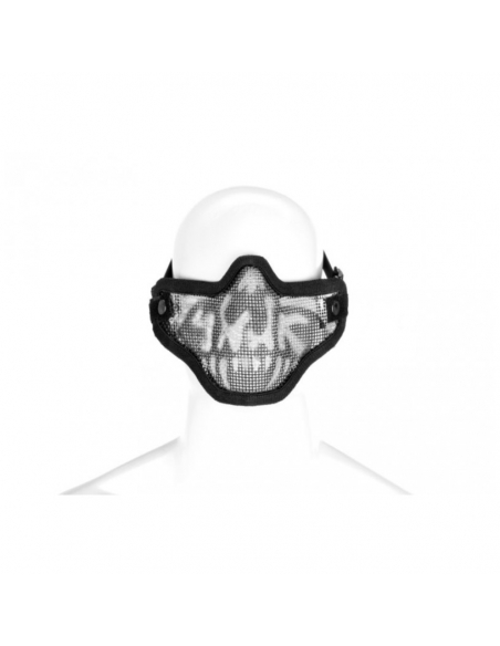 Máscara Táctica de Acero Cabeza de la Muerte Invader Gear Negra