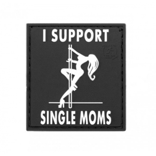 Parche de Goma 3D I Support Single Moms Swat JTG