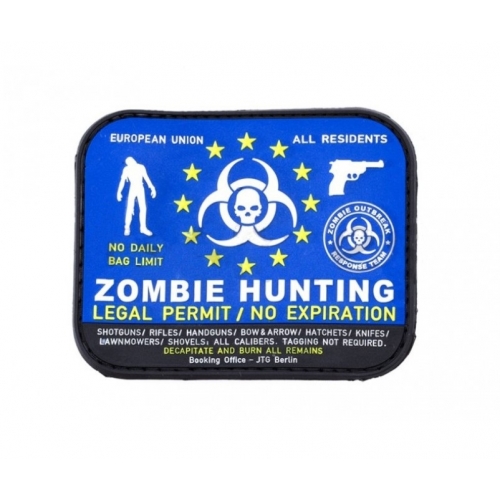 Parche de Goma 3D Zombie Hunter JTG