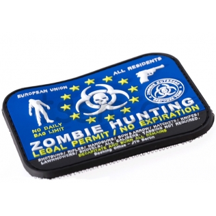 Parche de Goma 3D Zombie Hunter JTG 2