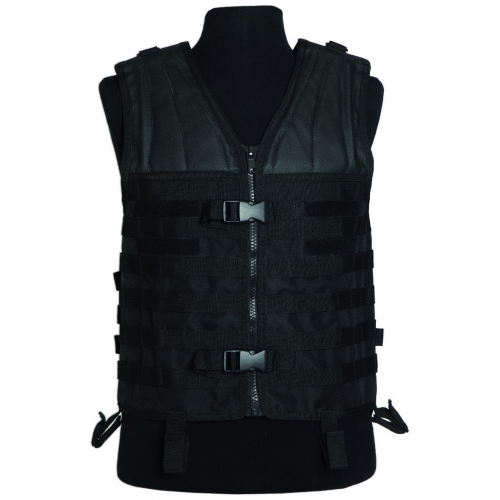 Chaleco Táctico MilTec Molle Carrier Negro