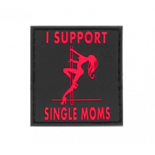 Parche de Goma 3D I Support Single Moms Blackmedic JTG