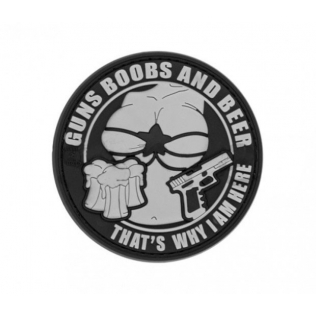 Parche de Goma 3D Guns Boobs and Beer JTG