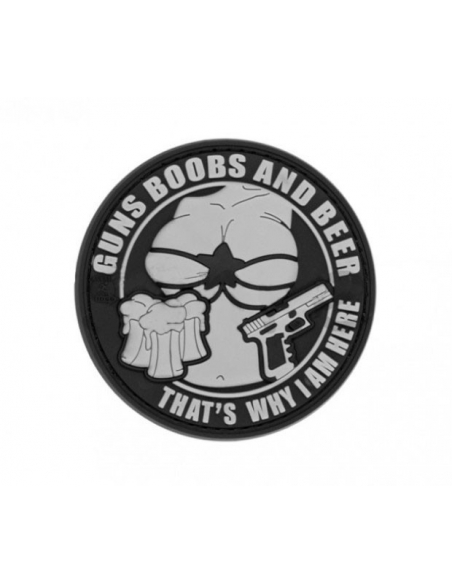 Parche de Goma 3D Guns Boobs and Beer JTG