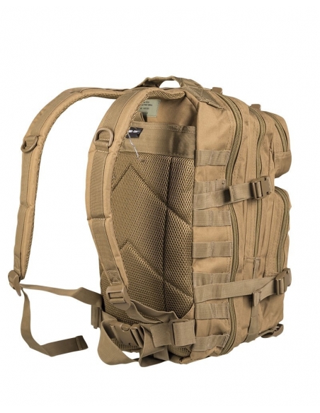 ComprarMochila Táctica Militar MilTec US Assault SM 20 Litros Coyote con Velcro Frontal