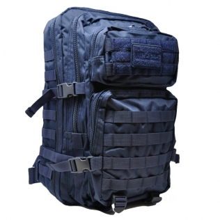 Mochila Táctica Militar MilTec US Assault  LG 36 Litros Azul con Velcro Frontal