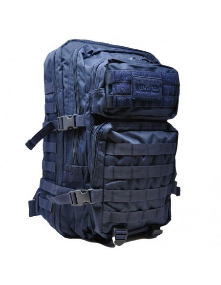 Mochila Táctica Militar MilTec US Assault  LG 36 Litros Azul con Velcro Frontal