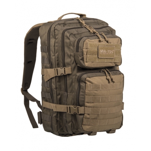 Mochila Táctica Militar MilTec US Assault LG Ranger 36 Litros Verde y Coyote