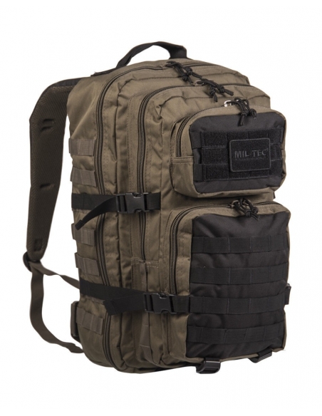 Mochila Táctica Militar MilTec US Assault LG Ranger 36 Litros Verde y Negra