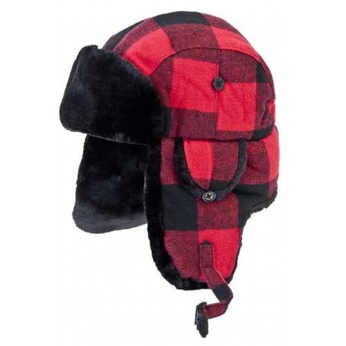 Gorro de Leñador Rojo y Negro Fox Outdoor