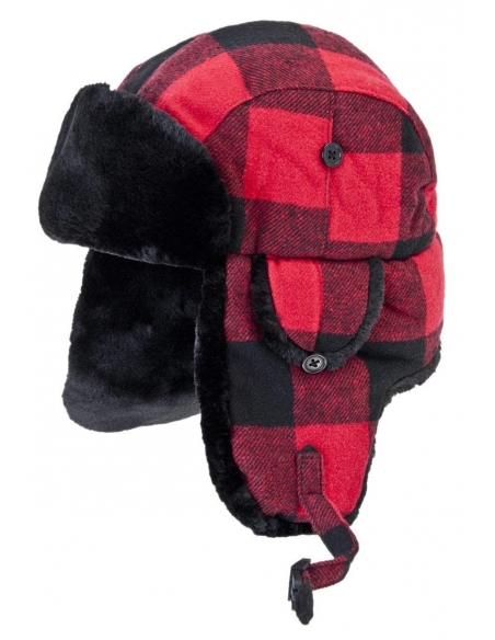Gorro de Leñador Rojo y Negro Fox Outdoor