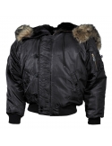 Cazadora tipo aviador MFH Negra talla XS