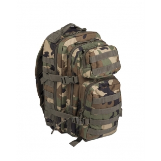 Mochila Táctica Militar MilTec US Assault SM 20 Litros Woodland