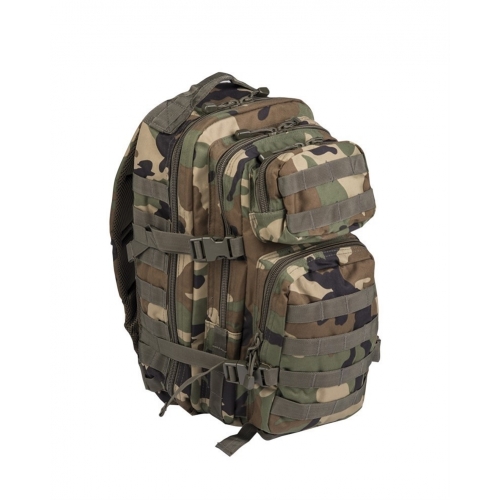 Mochila Táctica Militar MilTec US Assault SM 20 Litros Woodland