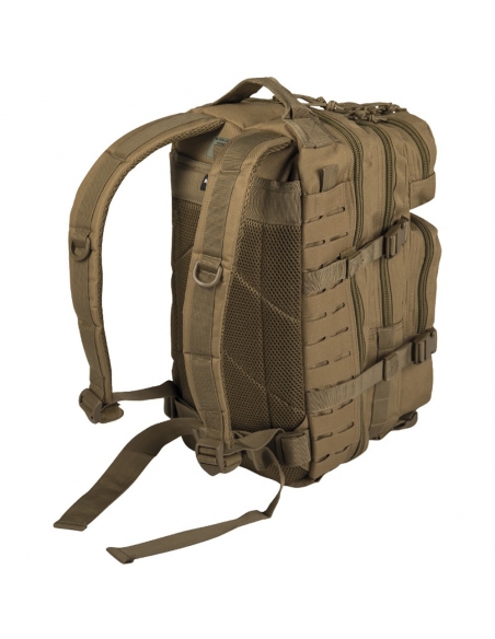 ComprarMochila Táctica Militar MilTec US Assault SM 20 Litros Laser Cut Coyote con Velcro Fontal