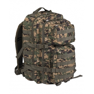 Mochila Táctica Militar MilTec US Assault LG 36 Litros Digital Woodland-Marpat