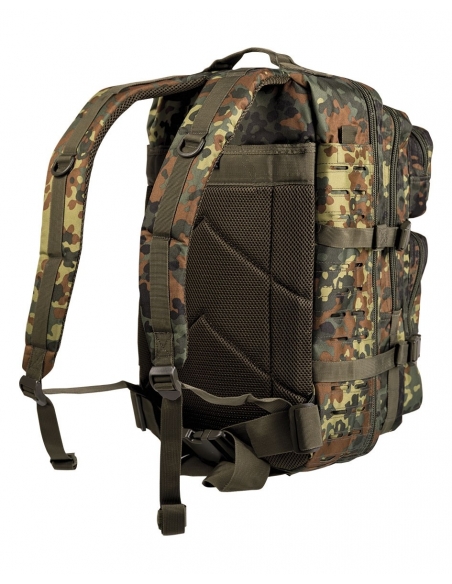 ComprarMochila Táctica Militar MilTec US Assault LG 36 Litros Laser Cut Flecktarn