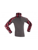 Camiseta de Combate Ubac Flannel Invader Gear Cuadros Rojos