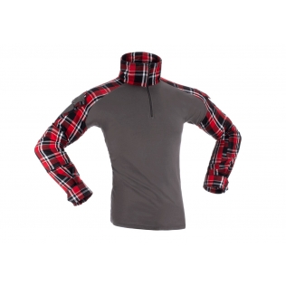 Camiseta de Combate Ubac Flannel Invader Gear Cuadros Rojos