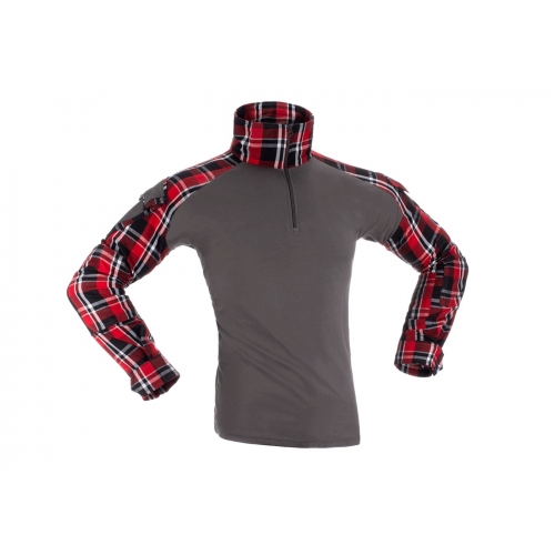 Camiseta de Combate Ubac Flannel Invader Gear Cuadros Rojos