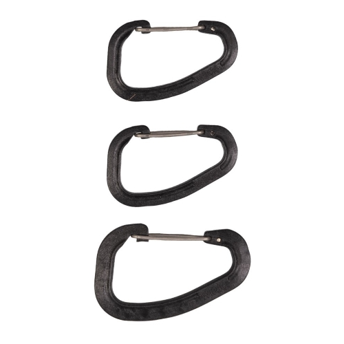 Mosquetones tacticos carabiner de MilTec en color negro