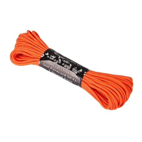 Cuerda Paracord 550 Helikon-Tex Reflective 15 metros Naranja