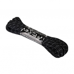 Cuerda Paracord 550 Helikon-Tex Reflective 15 metros Negra