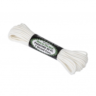 Cuerda Paracord 550 Helikon-Tex Glow in the Dark 15 metros y 7 Hilos Interiores Luminiscente Blanca