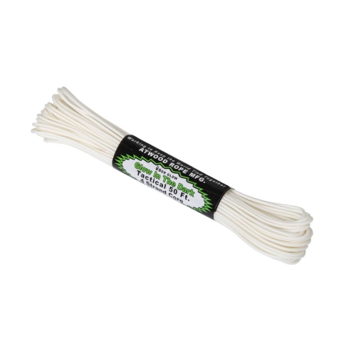Cuerda Táctica Helikon-Tex Glow in the Dark 15 metros Luminiscente Blanca