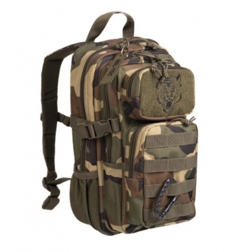 Mochila Táctica Militar Infantil MilTec US Assault Kids 14 Litros Woodland