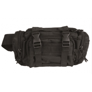 Riñonera Táctica MilTec Fanny Pack Sistema Modular SM Negra