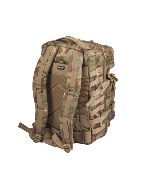 ComprarMochila Táctica Militar MilTec US Assault LG 36 Litros Woodland Arid con Velcro Frontal