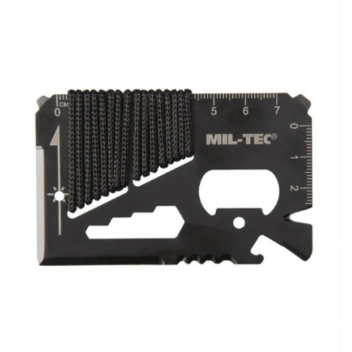Tarjeta Multiherramienta MilTec Survival Tool Paracord