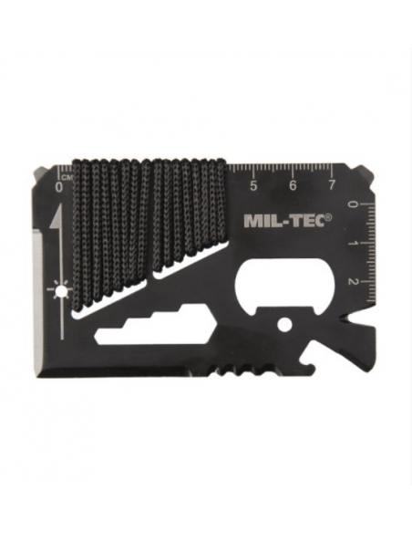 Tarjeta Multiherramienta MilTec Survival Tool Paracord