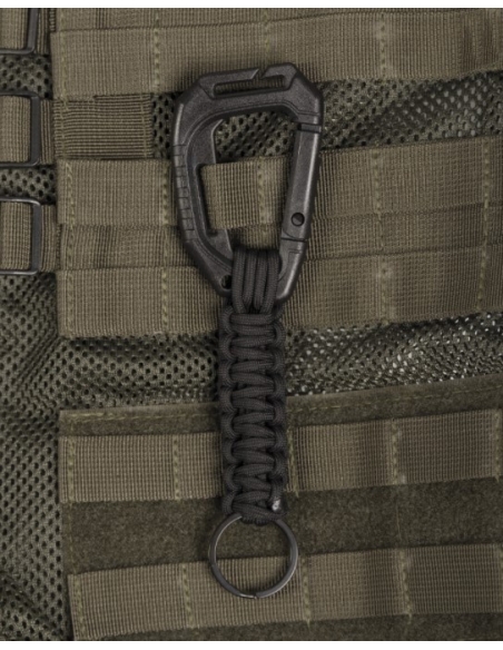 ComprarLlavero MilTec Paracord con Mosquetón Molle Negro