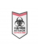 Parche de Goma 3D Zombie Attack Rubber Blanco JTG