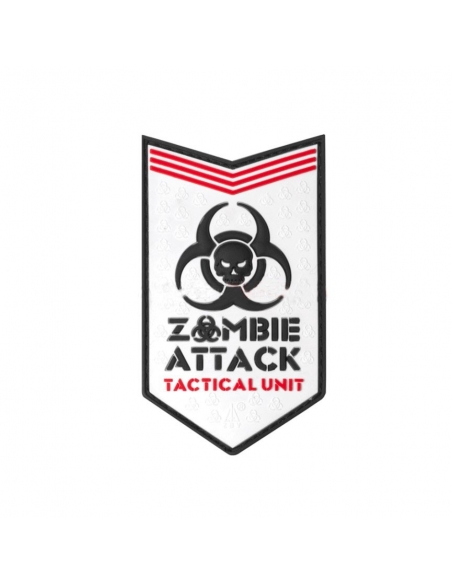 Parche de Goma 3D Zombie Attack Rubber Blanco JTG