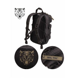 Mochila Táctica Militar Infantil MilTec US Assault Kids 14 Litros Negra 2